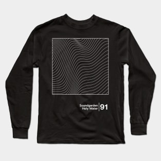 Soundgarden - Holy Water / Minimalist Style Graphic Design Long Sleeve T-Shirt